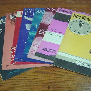 Lot of 8 vintage sheet music pieces--1930'a & one from 1950's
